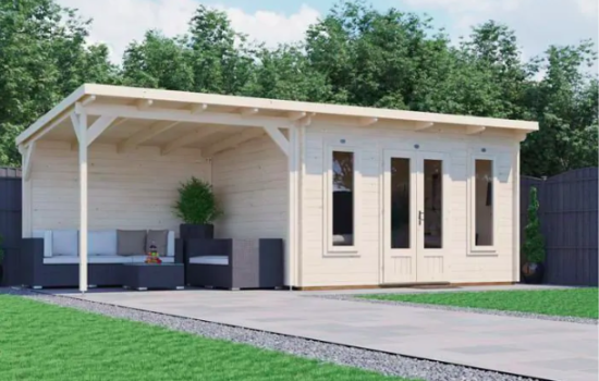 Clare Chalet 7m x 3m 4x3 + 3m Gazebo